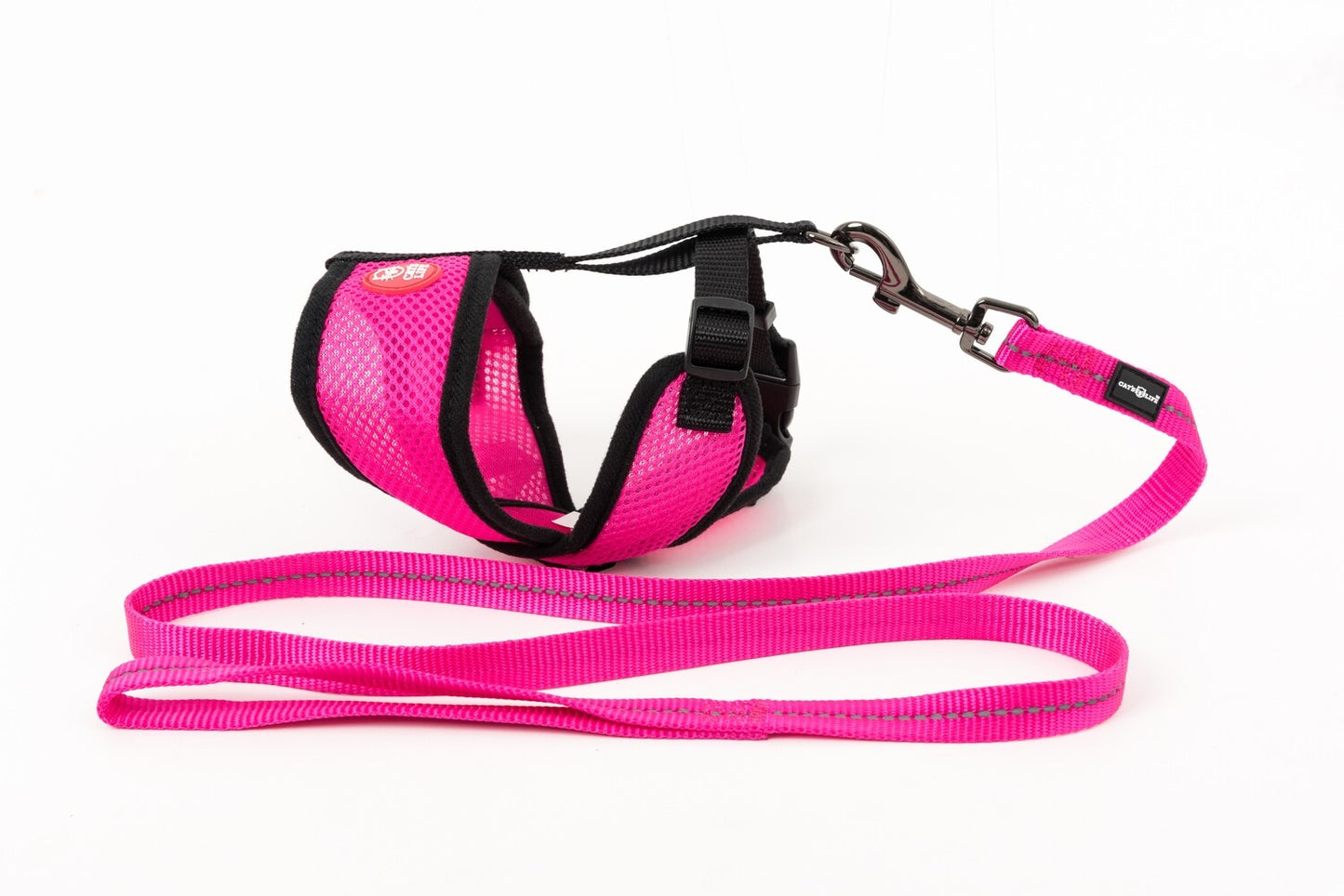 Soft Cat Harness With Velcro (Pink)