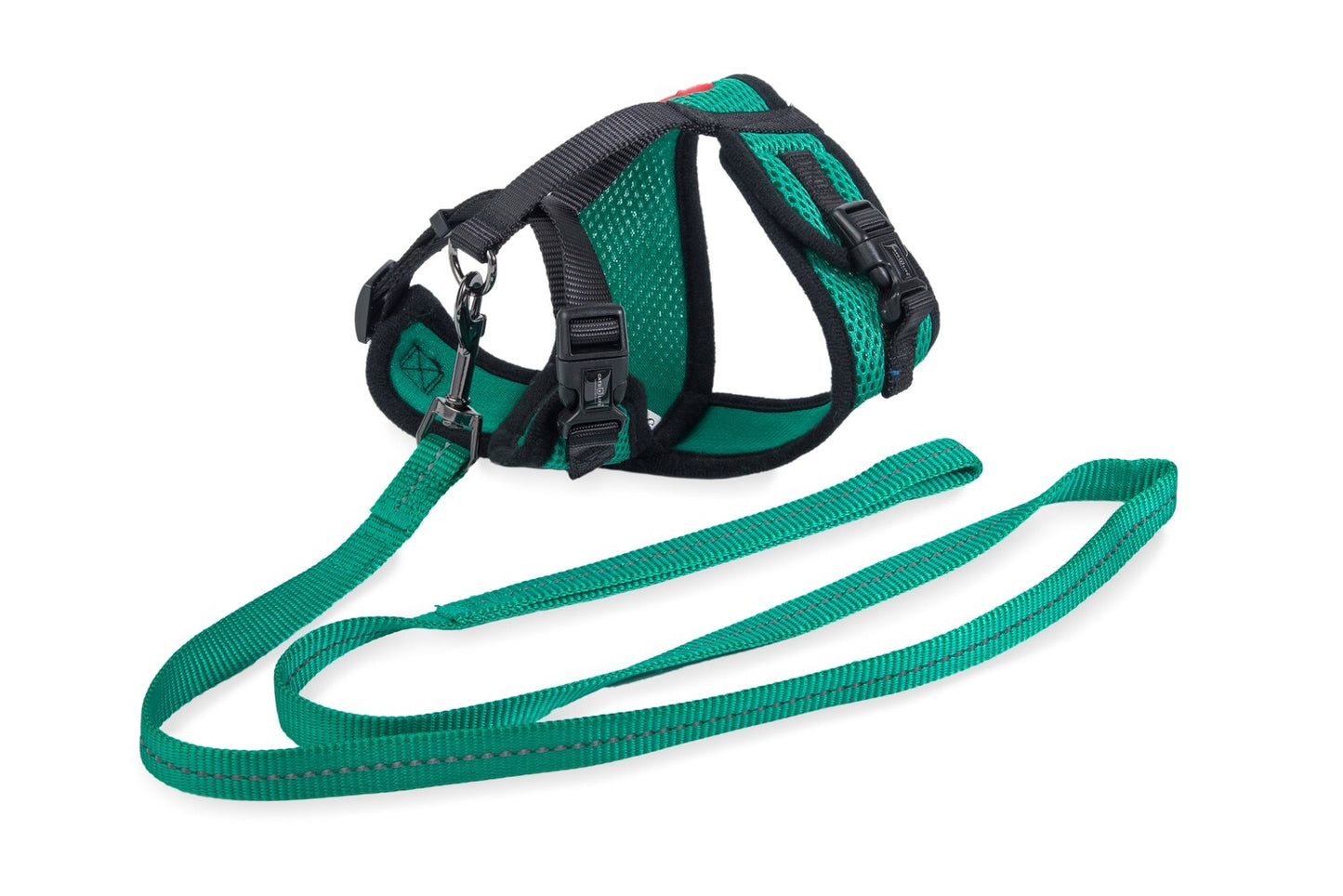 Soft Cat Harness With Velcro (Green)