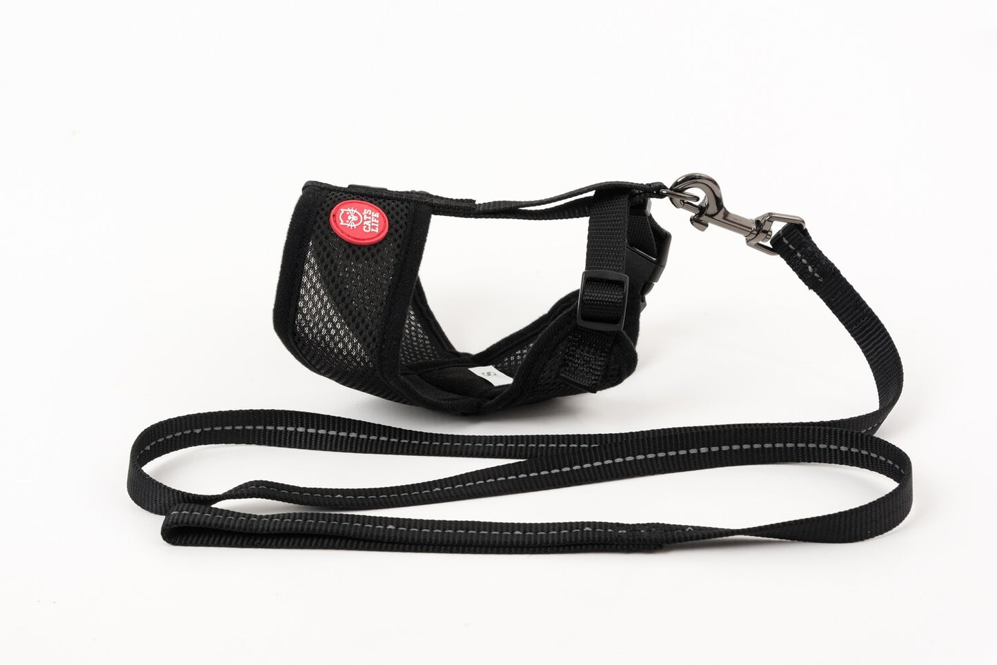 Soft Cat Harness With Velcro (Black)