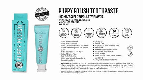 Wag & Bright Supply Co - Puppy Polish Natural Dog Toothpaste