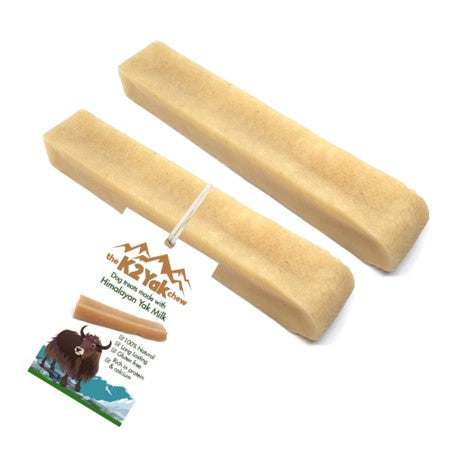 K2 Yak Chews - 100% Natural Long Lasting Dog Treats (Medium)