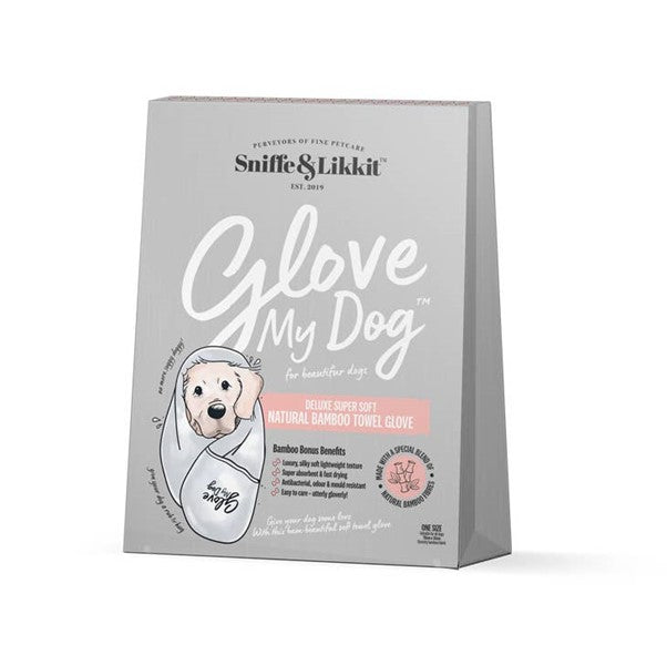 Sniffe & Likkit - Glove my Dog Deluxe Super Soft Natural Bamboo Towel