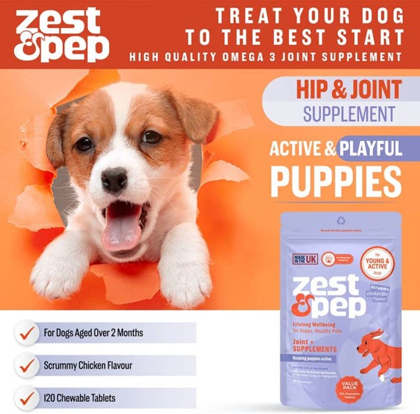 Zest & Pep - Joint & Hip Supplement For Younger Dogs