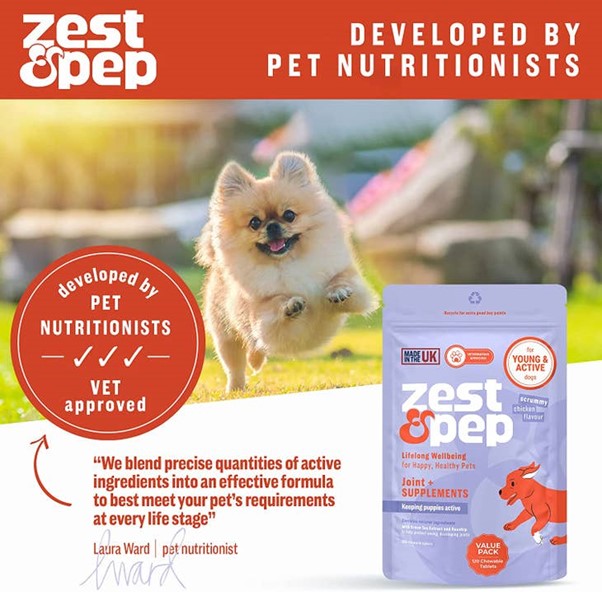 Zest & Pep - Joint & Hip Supplement For Younger Dogs