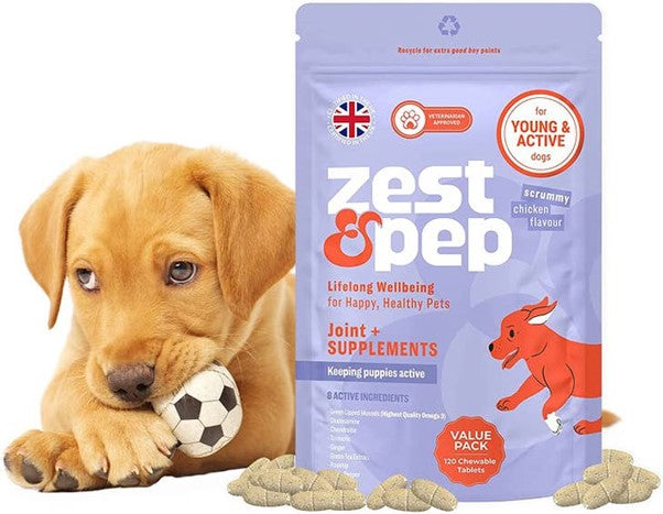 Zest & Pep - Joint & Hip Supplement For Younger Dogs