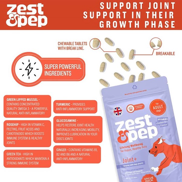 Zest & Pep - Joint & Hip Supplement For Adult Dogs