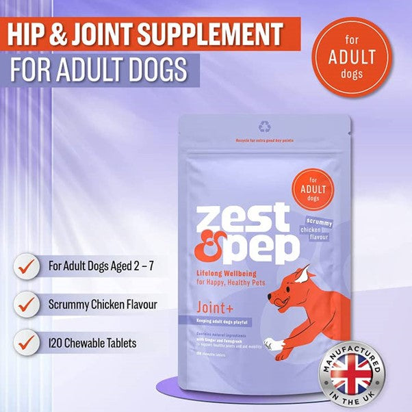 Zest & Pep - Joint & Hip Supplement For Adult Dogs