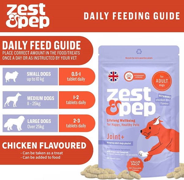 Zest & Pep - Joint & Hip Supplement For Adult Dogs