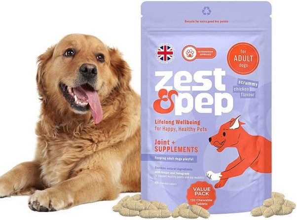 Zest & Pep - Joint & Hip Supplement For Adult Dogs