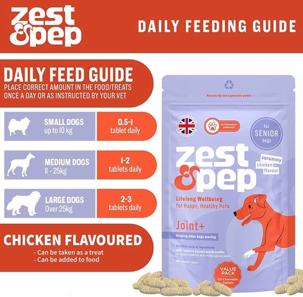 Zest & Pep - Joint & Hip Supplement For Senior Dogs