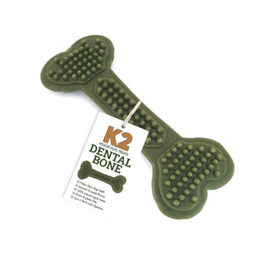 K2 Veggie Dog Treats Dental Bone Spinach & Apple Flavour