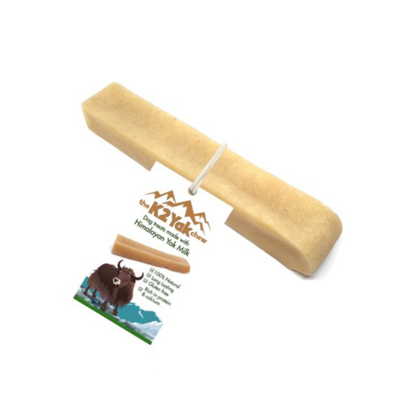 K2 Yak Chews - 100% Natural Long Lasting Dog Treats (Large)