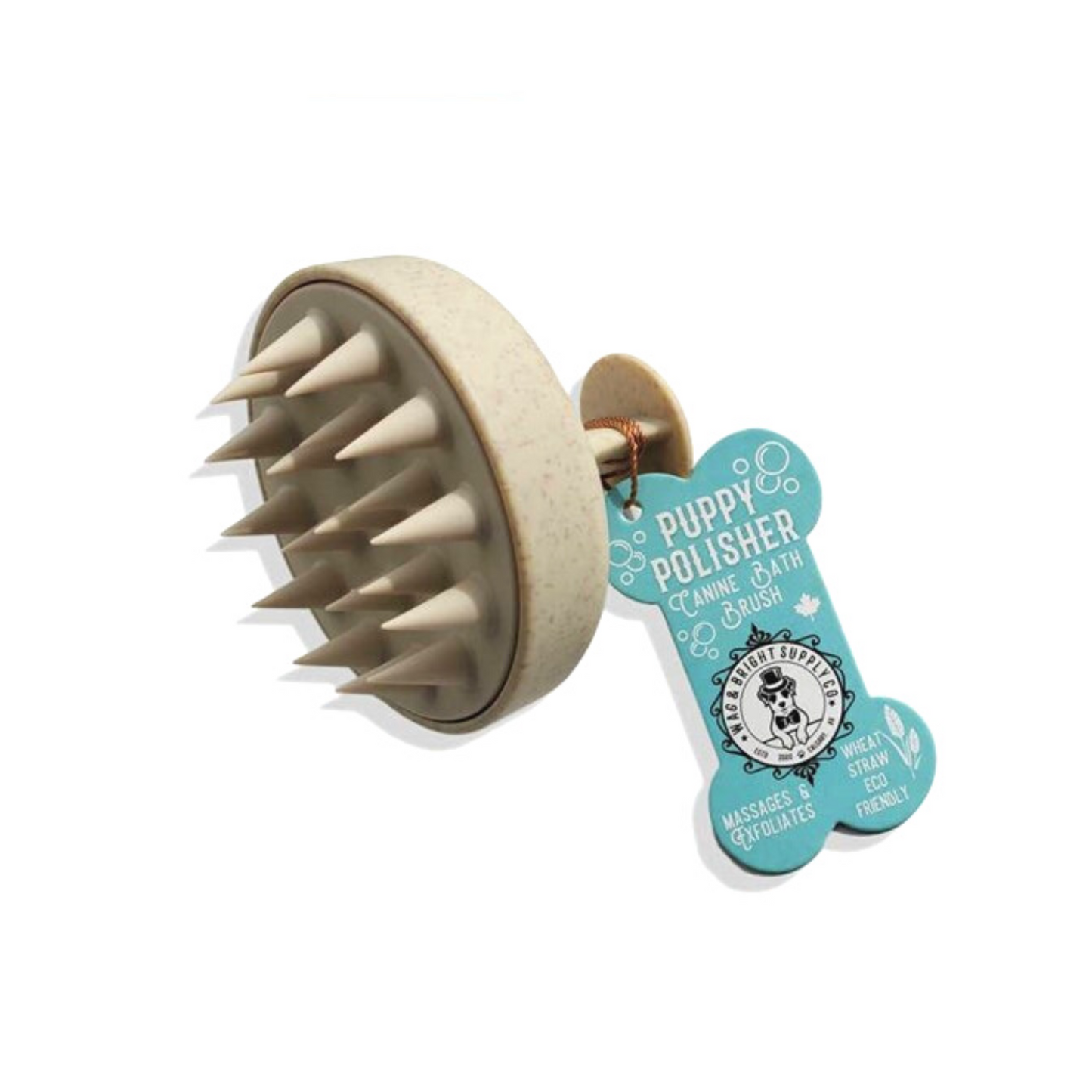 Wag & Bright Supply Co - Puppy Polisher Biodegradable Shampoo Brush