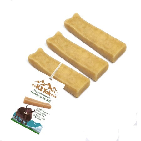 K2 Yak Chews - 100% Natural Long Lasting Dog Treats (Small)